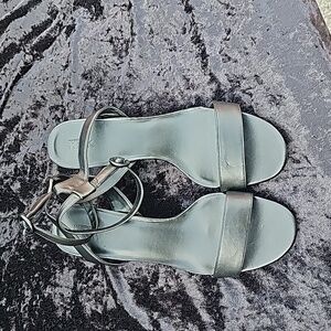 Black Wedge Hill Sandals 13w